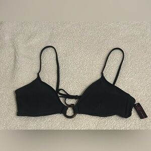 No Boundaries Women’s Black Bikini Top New With Tags Size Large (11-13)